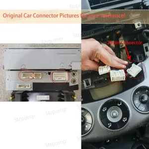 16pin Compatible for Toyota Camry Prado RAV4 Sienna Tacoma Tundra Sequoia 4 Runner w/JBL Amplifier Car Stereo Radio Power Harness Cable Wire Adapter fit for aftermarket Android GPS Navigation