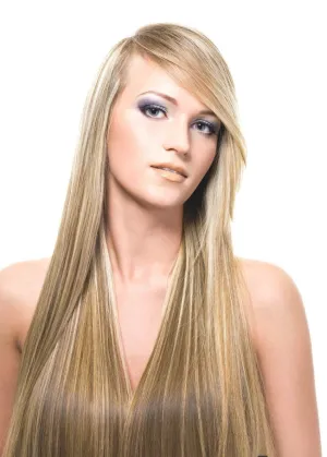 20”-22" Remy Human Hair Clip in Extensions Thick to Ends Brown Blonde Highlights (#12/613) 10 Pieces Full Head Luxury Set [Set Weight:5.7oz/160grams] …