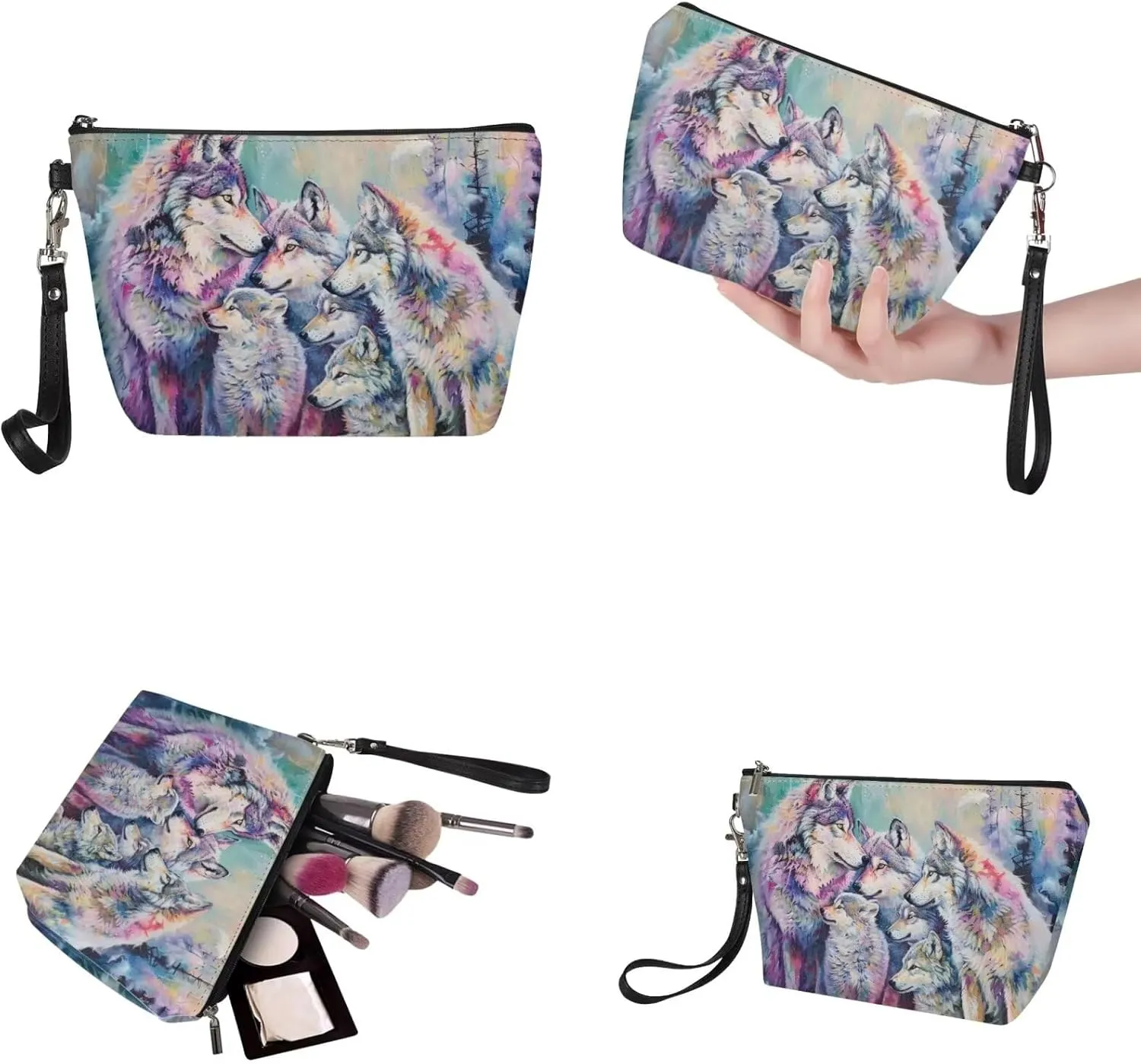 2PCS Tote Bag for Women Top Handle Purse with Wallet, Hobo Bag Tote Shoulder Bag with PU Cosmetic Bag
