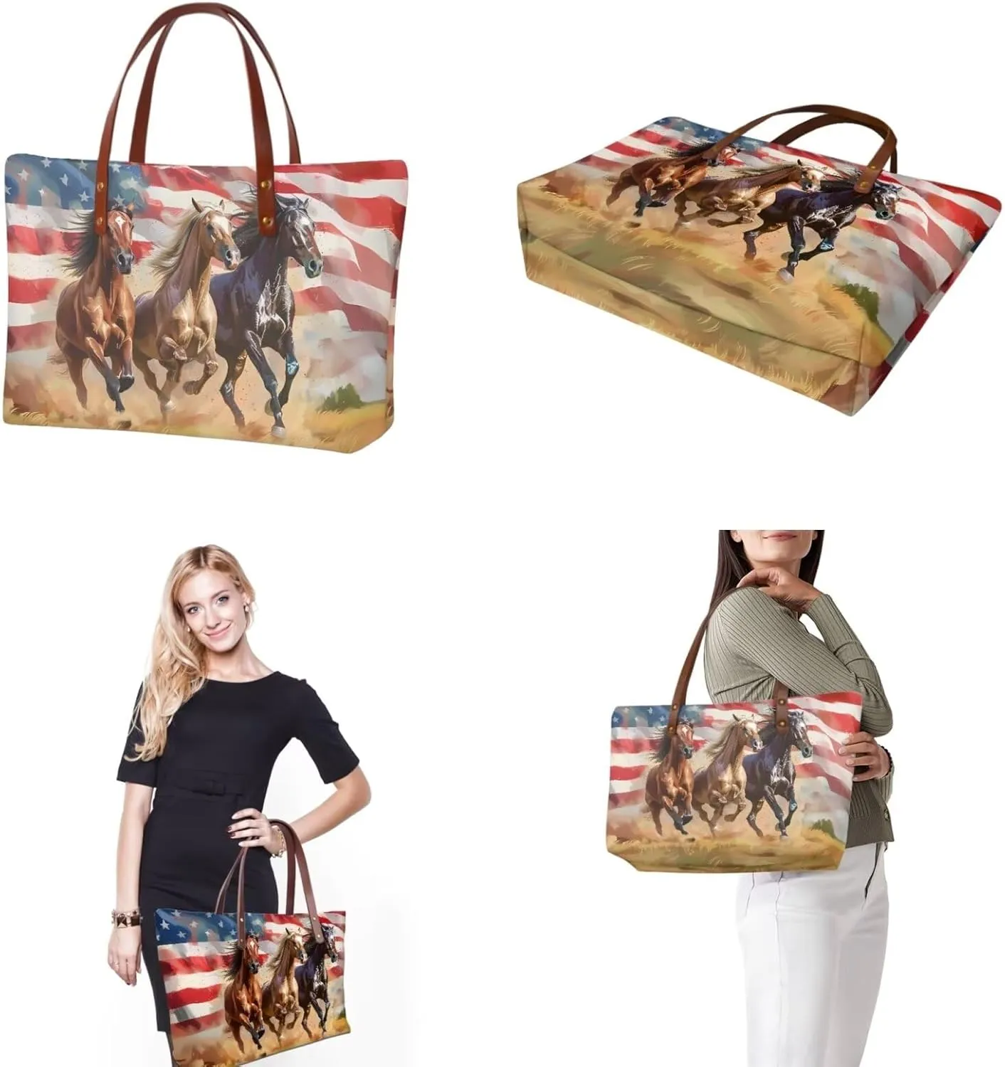 2PCS Tote Bag for Women Top Handle Purse with Wallet, Hobo Bag Tote Shoulder Bag with PU Cosmetic Bag