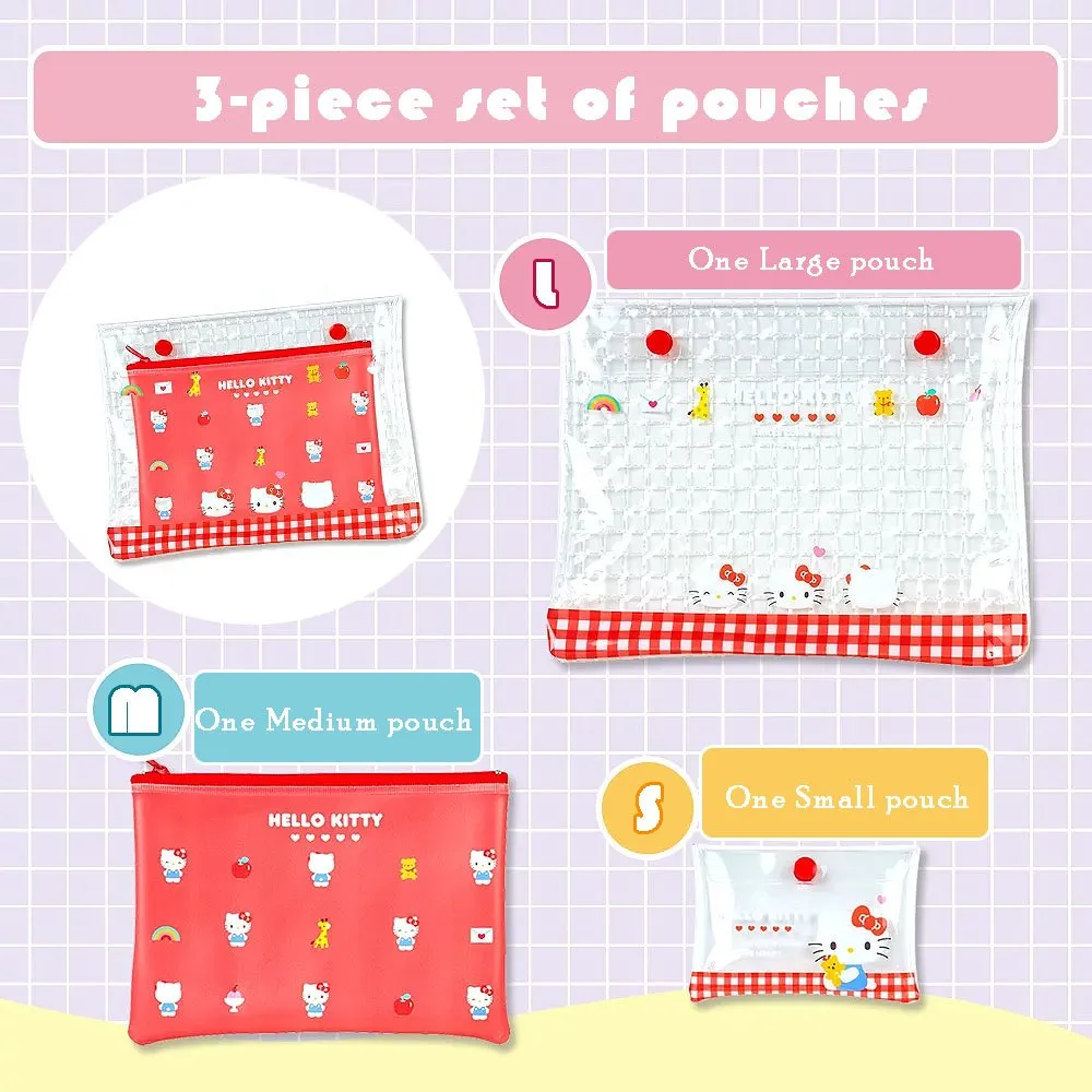 [3-in-1] Sanrio Character Pouch Set