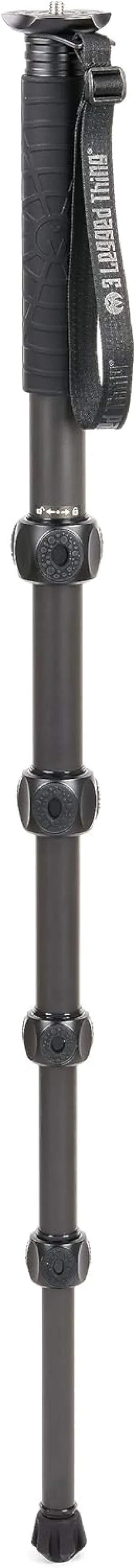 3 Legged Thing Legends Alana Carbon Fibre Monopod - Travel-Friendly Camera Monopod for Professional Photographers & Videographers (ALANADARK)