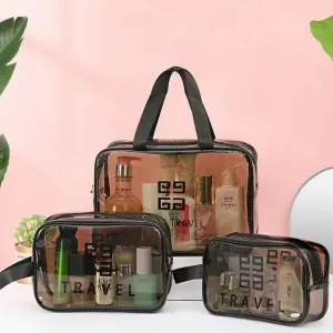 3pc Traveling cosmetic bag organizer