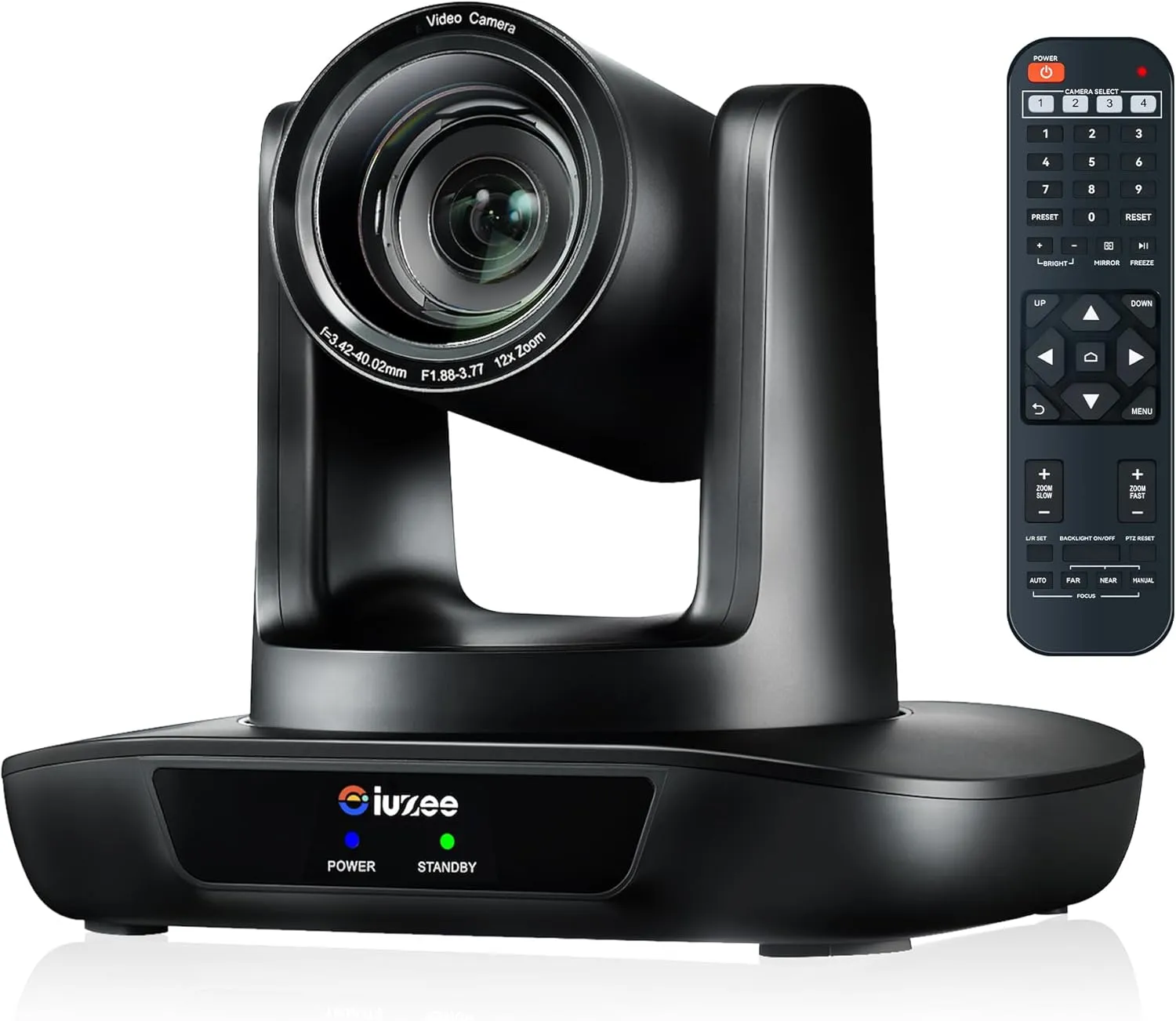 4K PTZ Conference Room Camera USB3.0/HDMI Live Streaming Camera 12X Optical Zoom Wide Angle for Video Conferencing Church Streaming Education Medical Work with Zoom Webex OBS YouTube