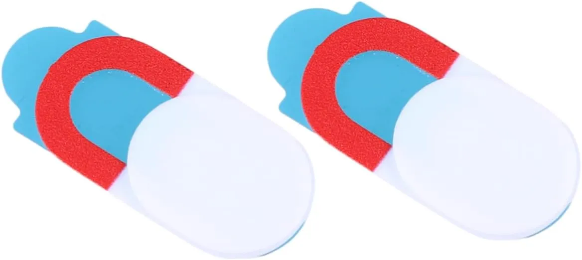 6PCS Webcam Cover Slider Oval Privacy Protect Shutter Stickers for Laptops Tablets Phones Durable White with Trim Enhance Security Privacy Online