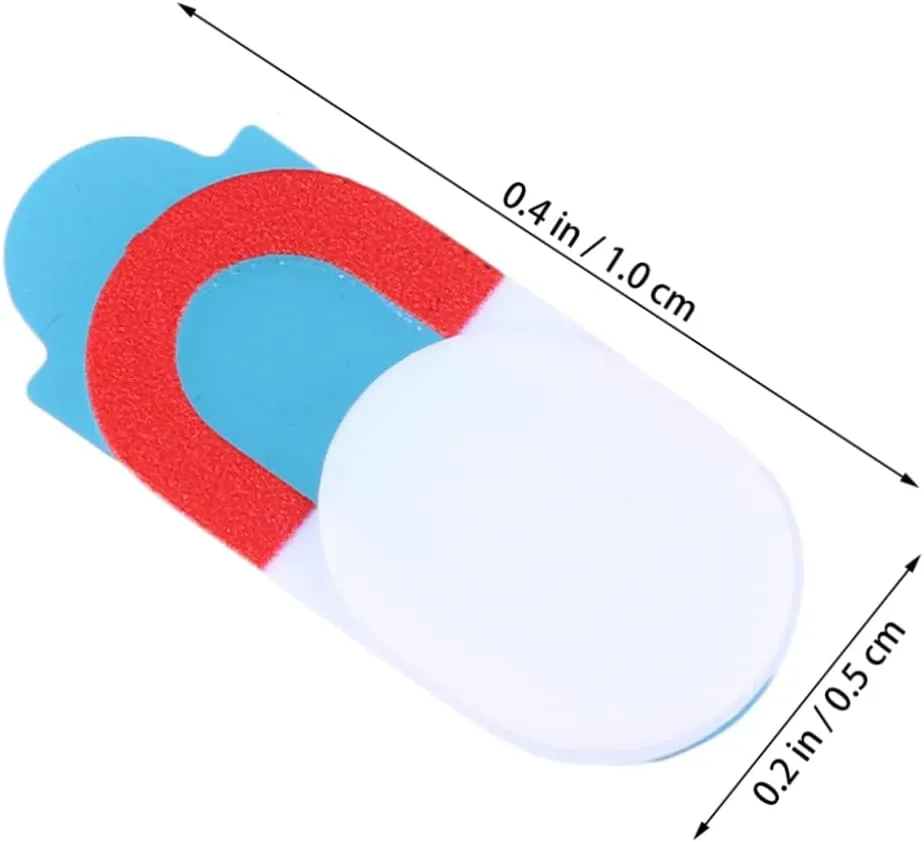 6PCS Webcam Cover Slider Oval Privacy Protect Shutter Stickers for Laptops Tablets Phones Durable White with Trim Enhance Security Privacy Online