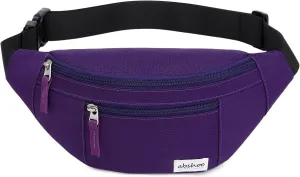 Abshoo Mens Crossbody Fanny Pack Womens Belt Bag Travel Hiking Running Waist Bag (Purple)