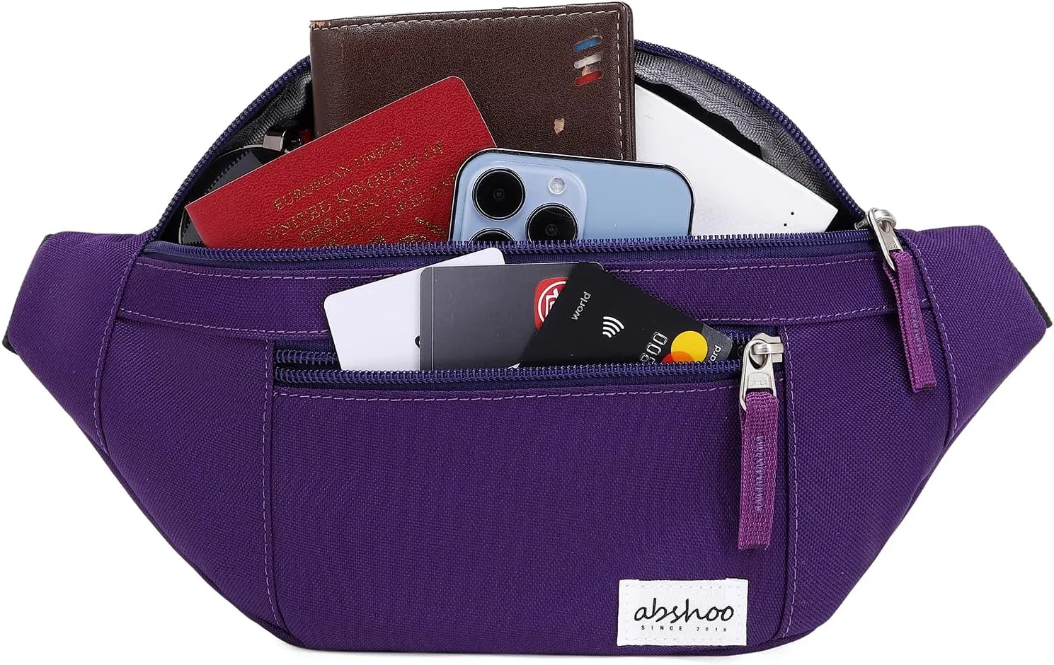 Abshoo Mens Crossbody Fanny Pack Womens Belt Bag Travel Hiking Running Waist Bag (Purple)