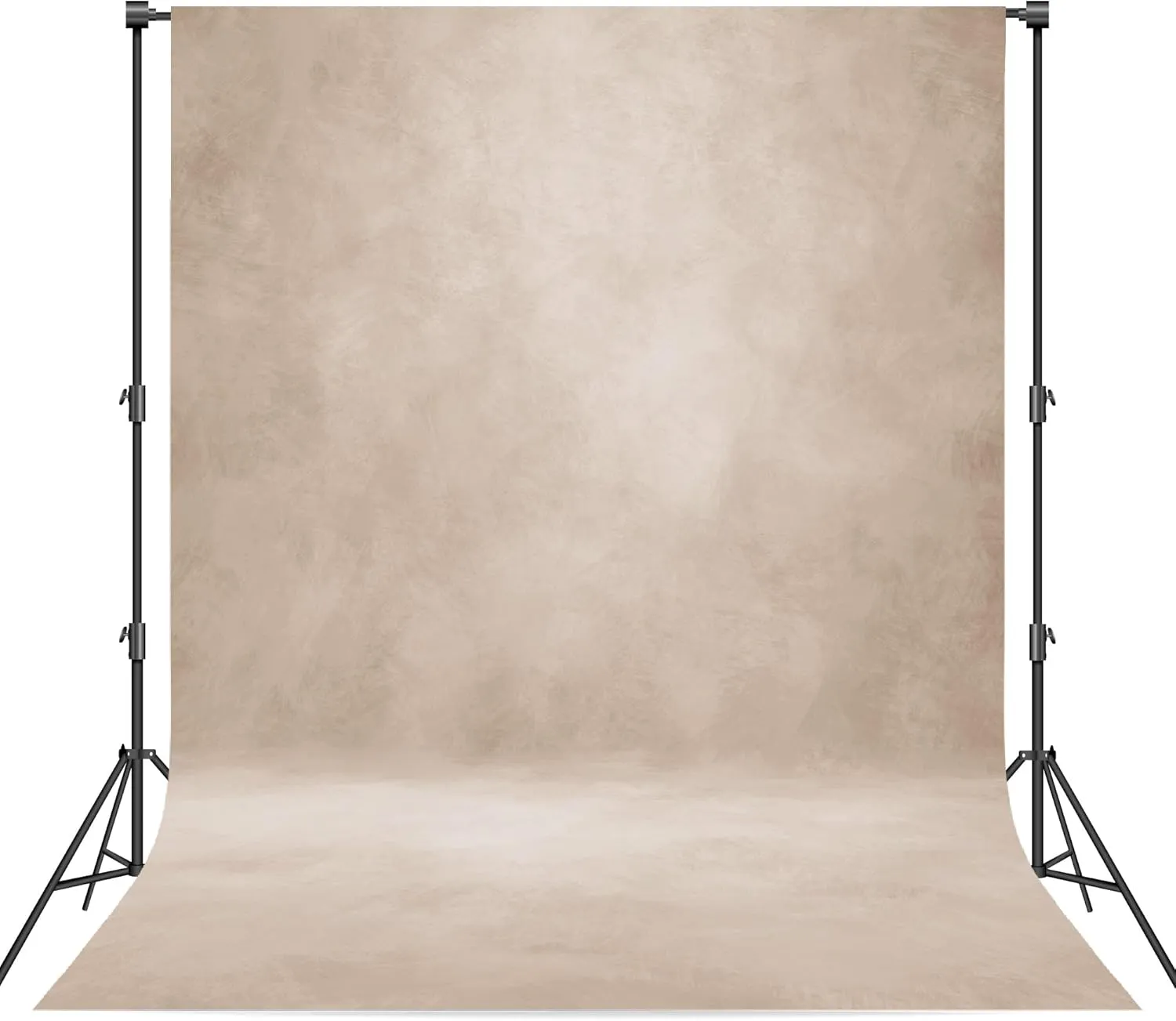 Abstract Professional Photography Backdrop for Portrait Photo Props Booth Background Photoshoot Studio with Ployester Fabric Roller Pocket on Top (8x10ft,Beige)