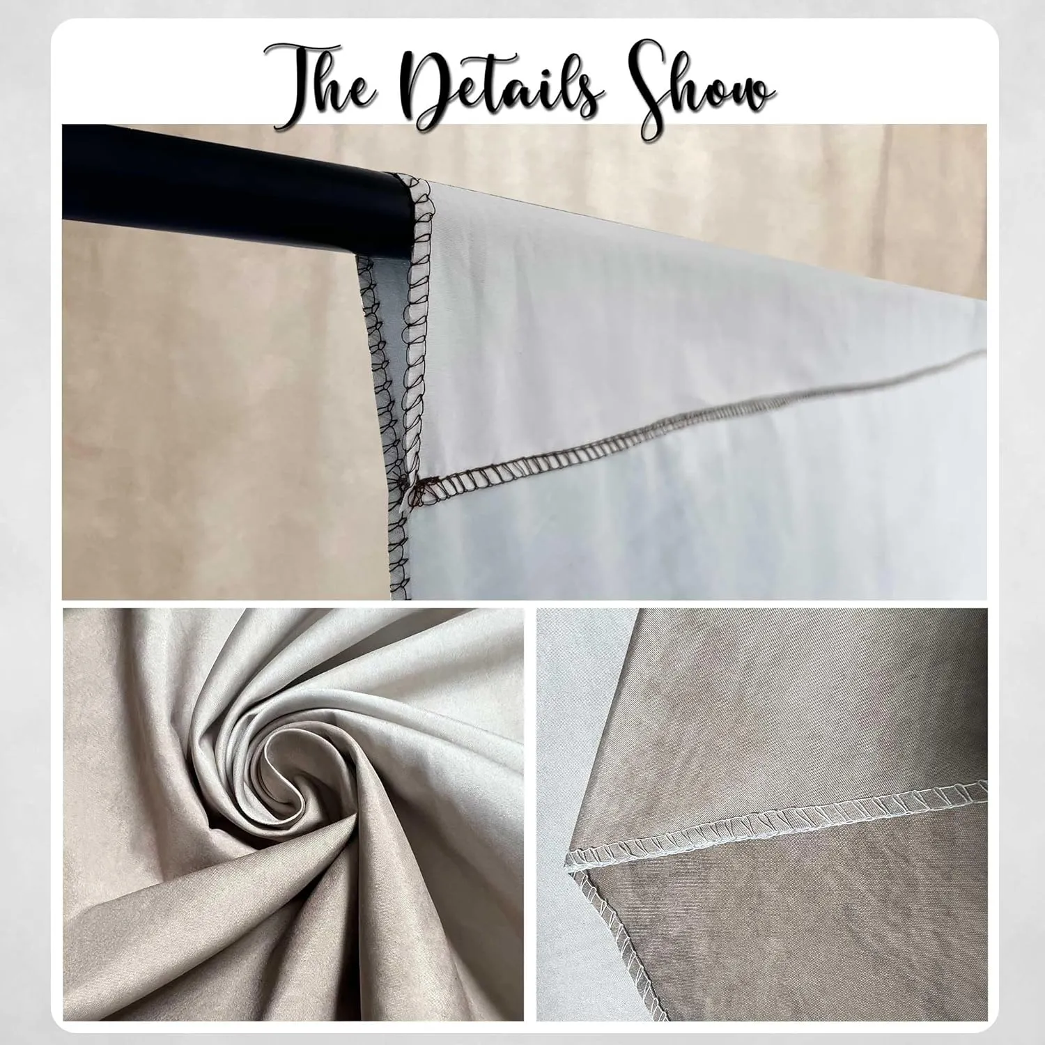 Abstract Professional Photography Backdrop for Portrait Photo Props Booth Background Photoshoot Studio with Ployester Fabric Roller Pocket on Top (8x10ft,Beige)
