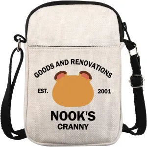 ACNH Inspired Crossbody Purse Bag Animal Villagers Gift Racoons Character Messenger Bag Video Game Lovers Gift Gamer Gift
