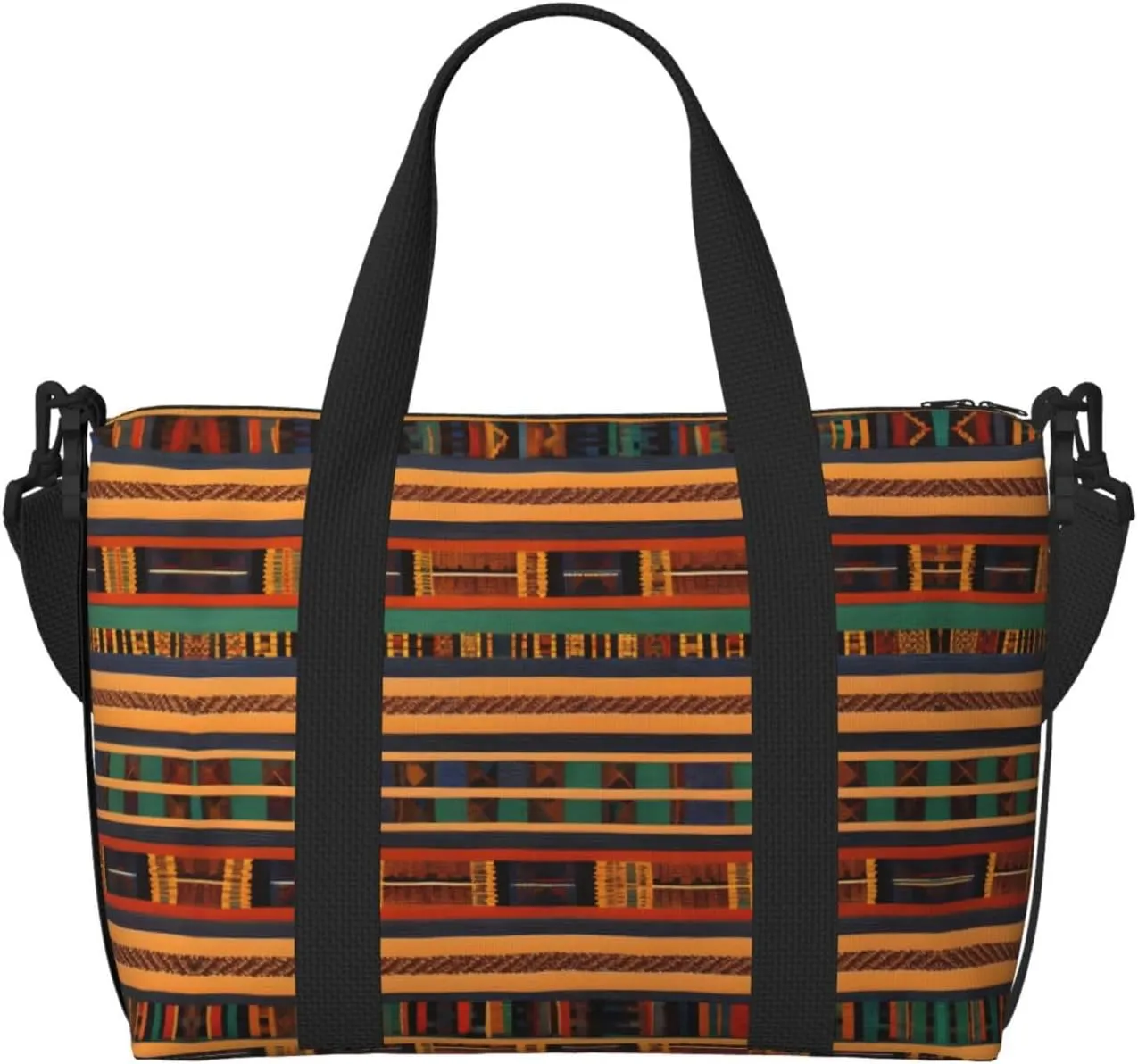 African Weaving Print Fashionable Handbag Crossbody Bag,Perfect For Travel,Weekend Getaways And Daily Use