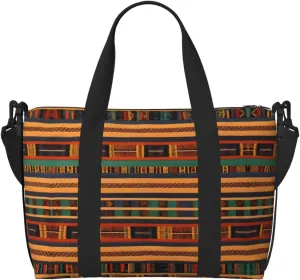 African Weaving Print Fashionable Handbag Crossbody Bag,Perfect For Travel,Weekend Getaways And Daily Use