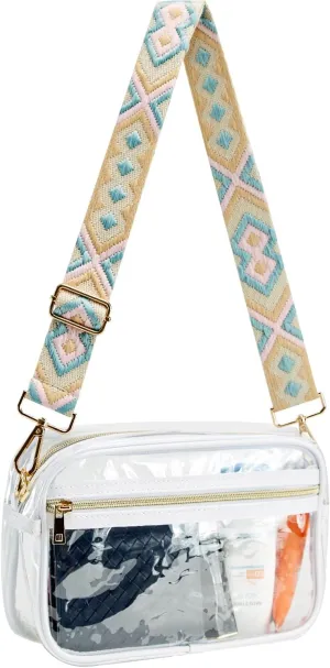 AIPJOY Clear Bag Purse Stadium Approved,Clear Shoulder for Women Men,Handbag Crossbody Bag for Concert Event