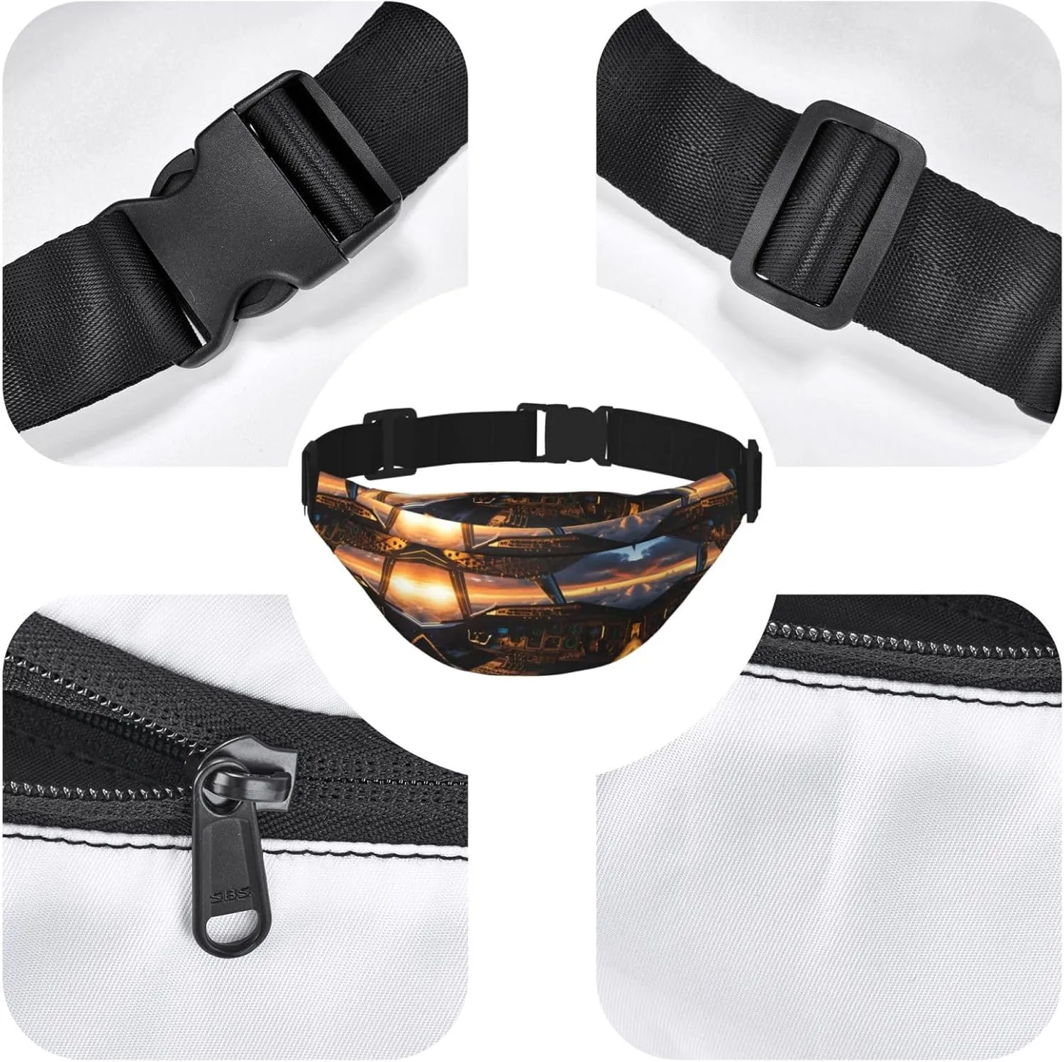 Airplane cockpit Fashion Crossbody Appearance High capacity outdoor with Adjustable Comfortable Work Leisure Versatile, RXZER23