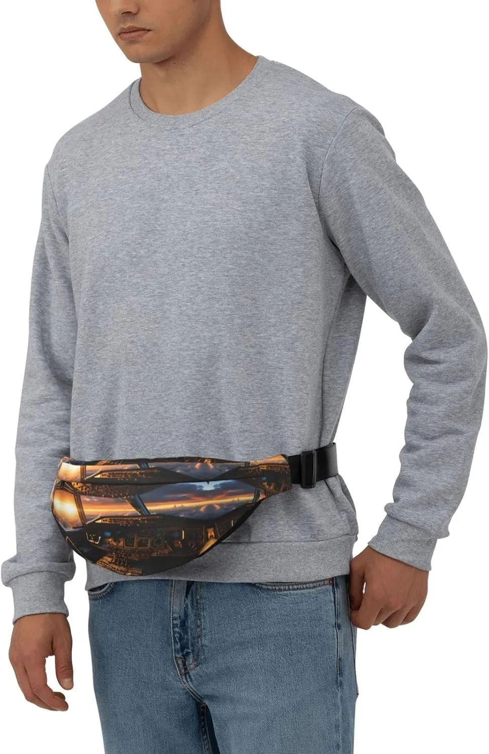 Airplane cockpit Fashion Crossbody Appearance High capacity outdoor with Adjustable Comfortable Work Leisure Versatile, RXZER23