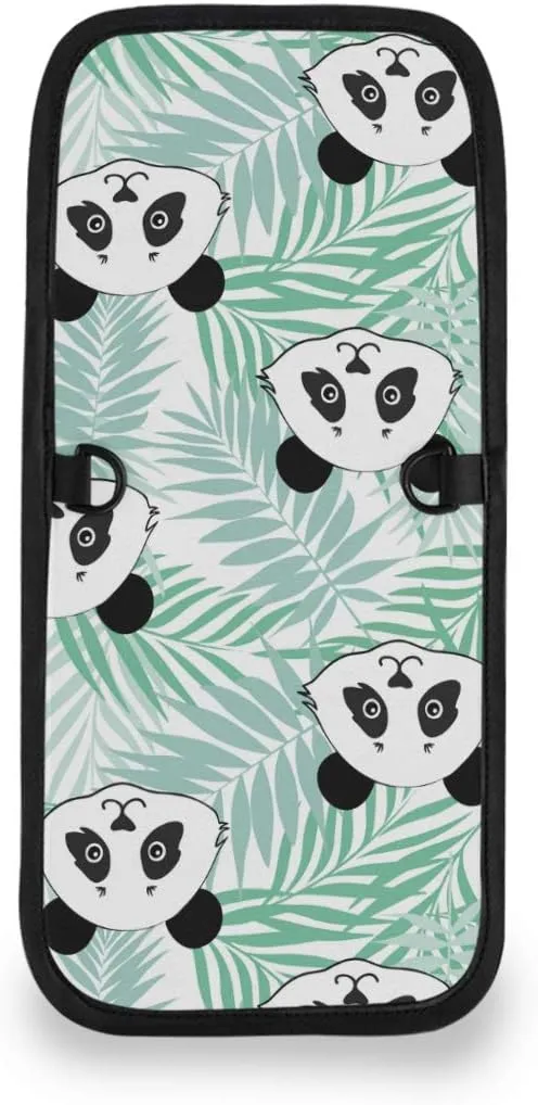 ALAZA Cute Panda Palm Leaf Small Crossbody Wallet Purse Cell Phone Bag Rfid Passport Holder with Credit Card Slots