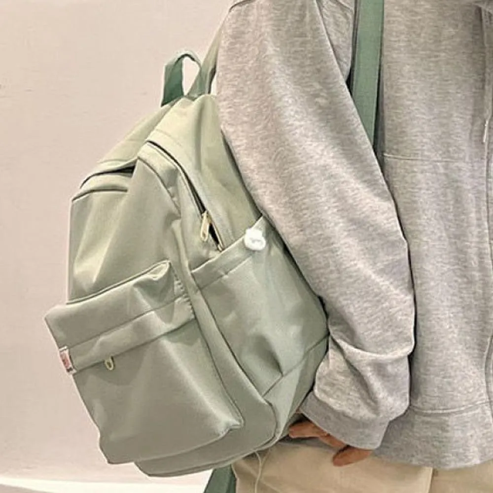 ALTALIVA Mini Kawaii Cute Aesthetic Shoulder Backpack for Women Laptop Daypack Traveling Daily Routine Bag (Green)