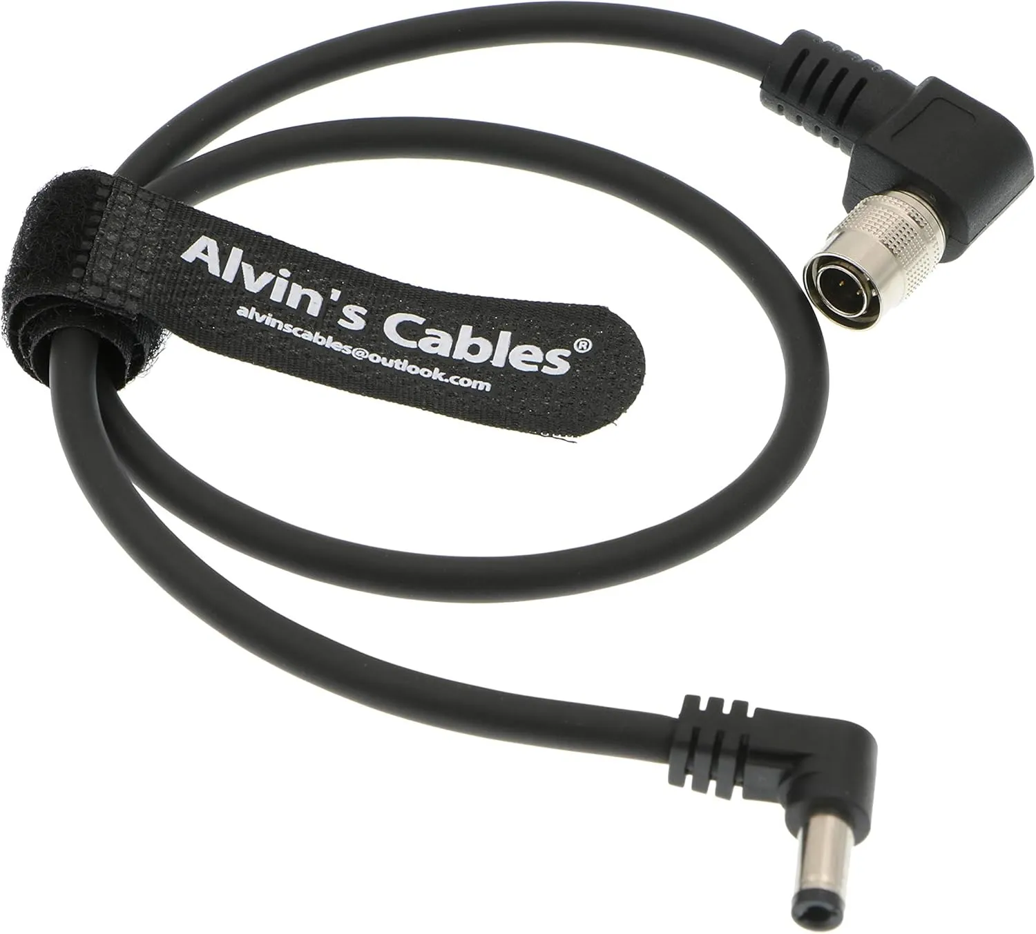 Alvin's Cables 4 Pin Hirose Male to DC Jack Power Cable for Sound Devices 633/644/688 Zoom F8 Blackmagic Cinema Camera 4K