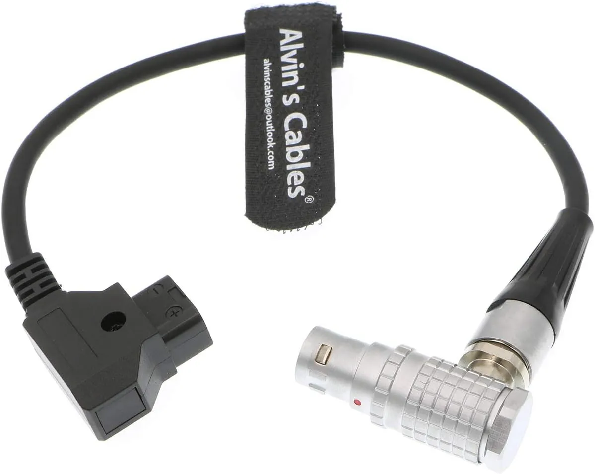 Alvin's Cables Power Cable for ARRI Alexa Mini 8 Pin Female Right Angle to D-Tap Male Cable