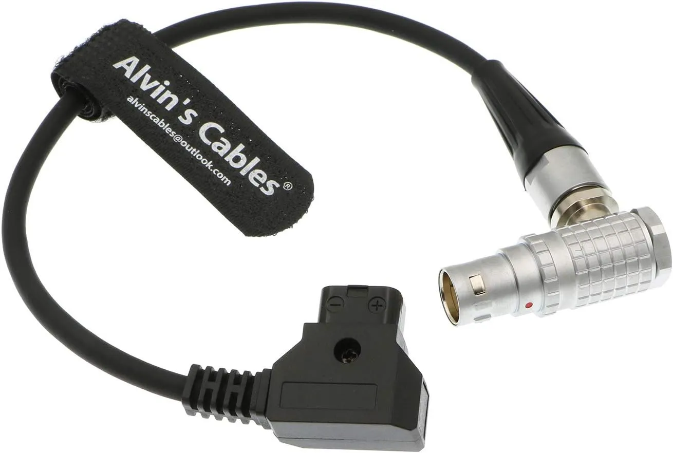 Alvin's Cables Power Cable for ARRI Alexa Mini 8 Pin Female Right Angle to D-Tap Male Cable