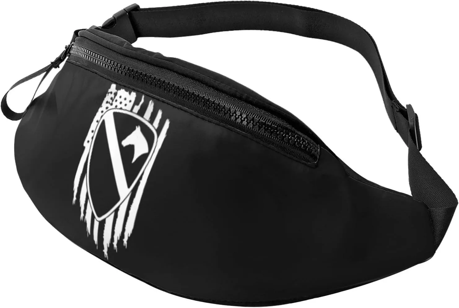 American Flag US Army 1st Cavalry Crossbody waist bag, casual chest bag