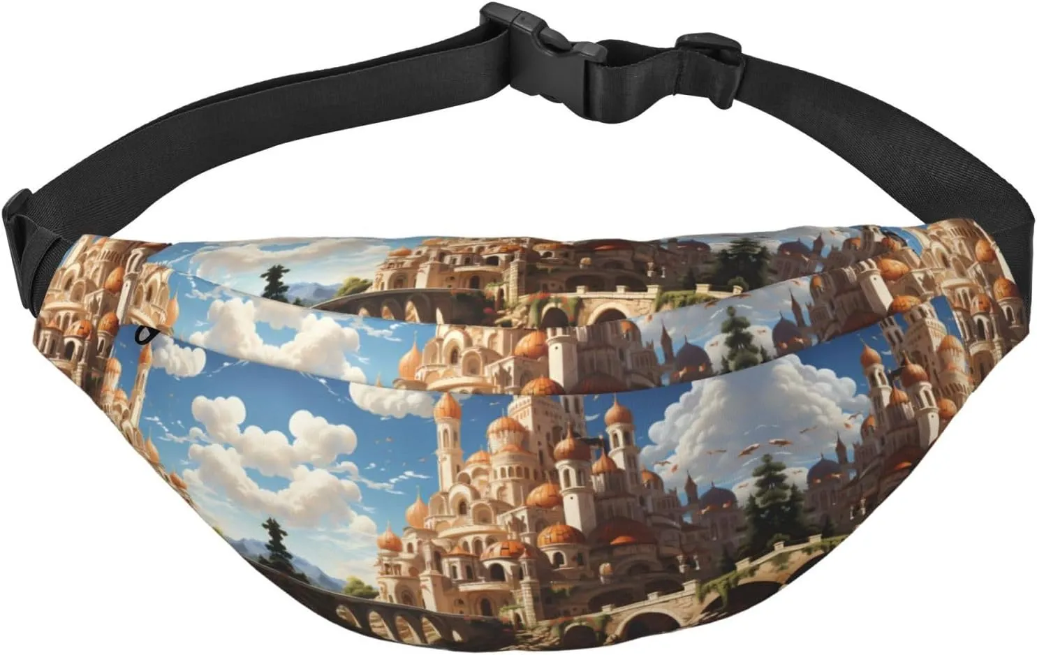 Anime Castle Sky Fashion Crossbody Appearance High capacity outdoor with Adjustable Comfortable Work Leisure Versatile, RXZER23