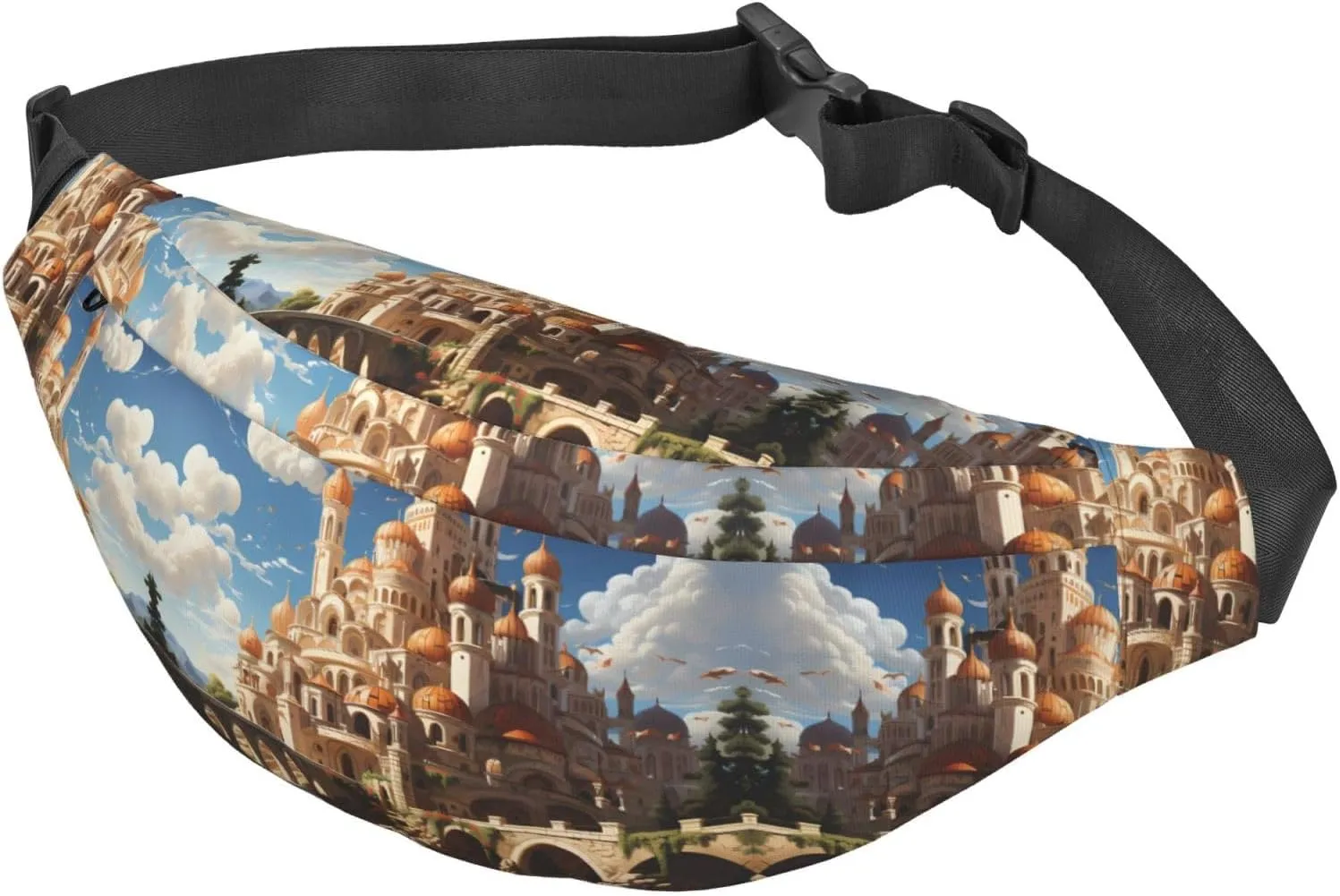 Anime Castle Sky Fashion Crossbody Appearance High capacity outdoor with Adjustable Comfortable Work Leisure Versatile, RXZER23