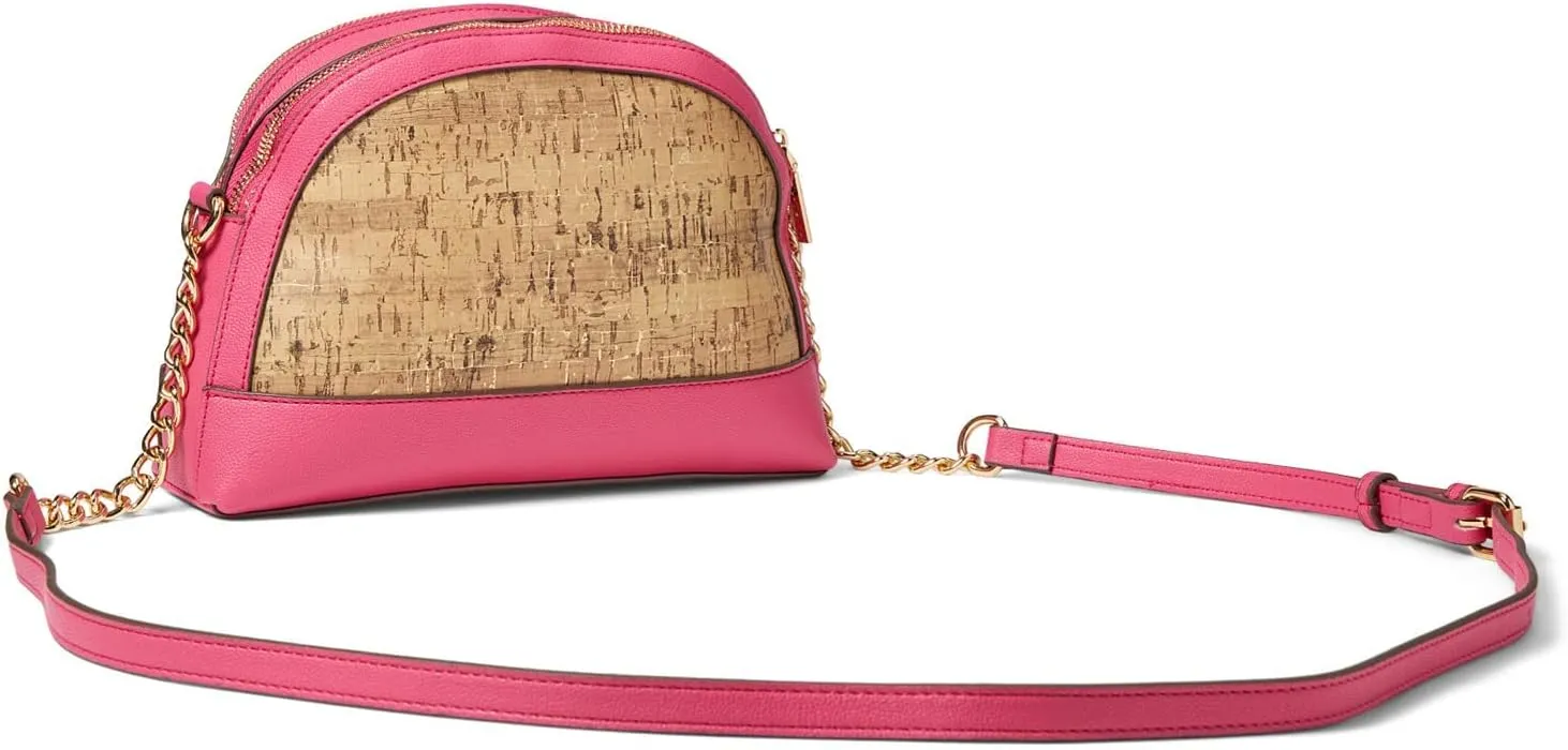Anne Klein Triple Compartment Cork Crossbody