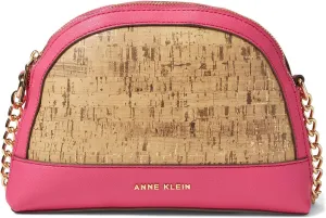 Anne Klein Triple Compartment Cork Crossbody