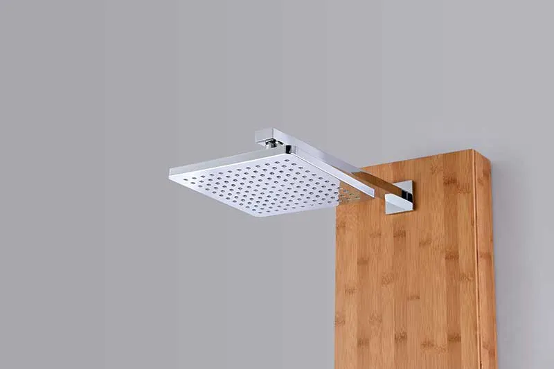 Anzzi Mansion 60 in. Full Body Shower Panel with Heavy Rain Shower and Spray Wand in Natural Bamboo