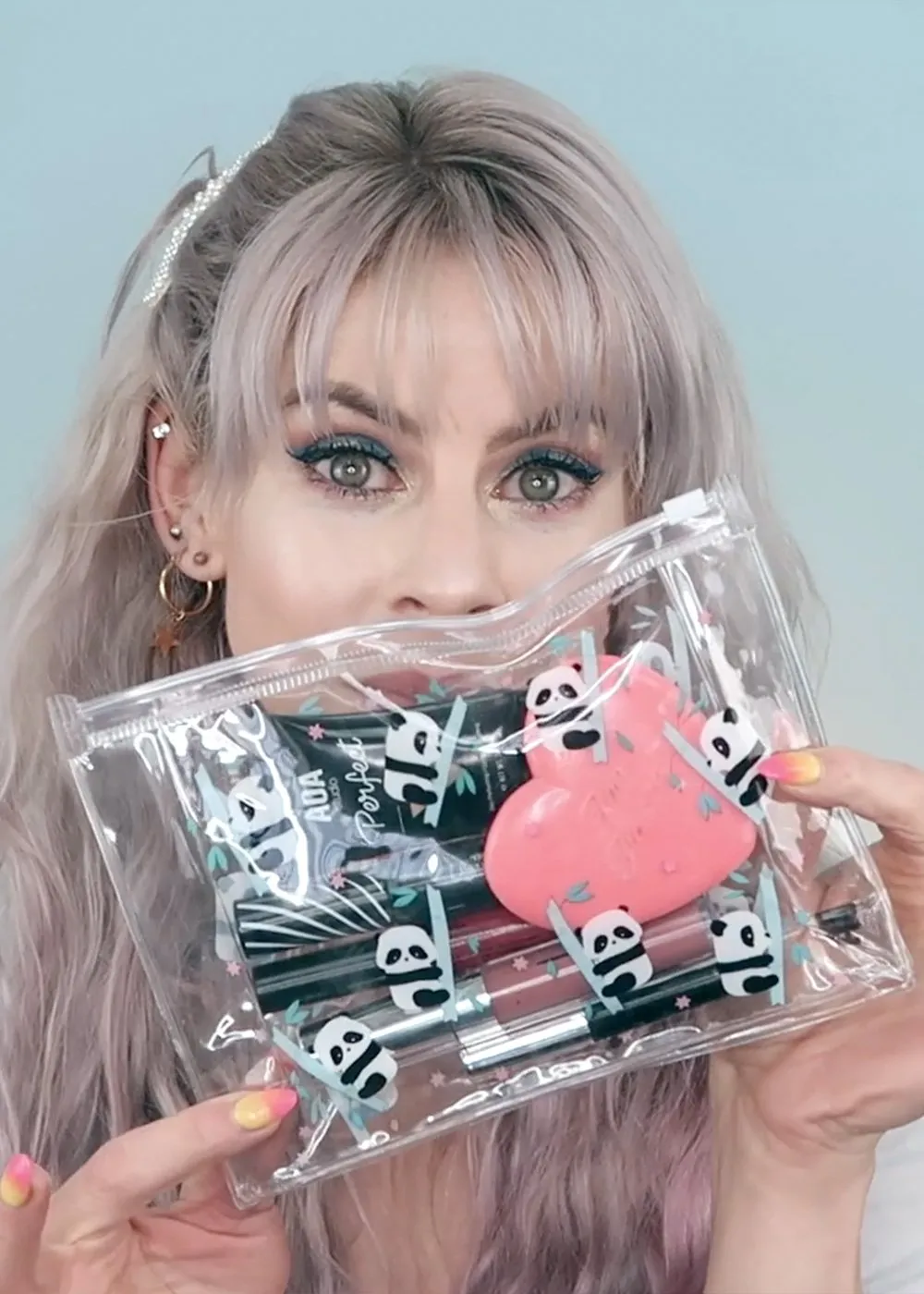 AOA Clear Makeup Pouch - Panda