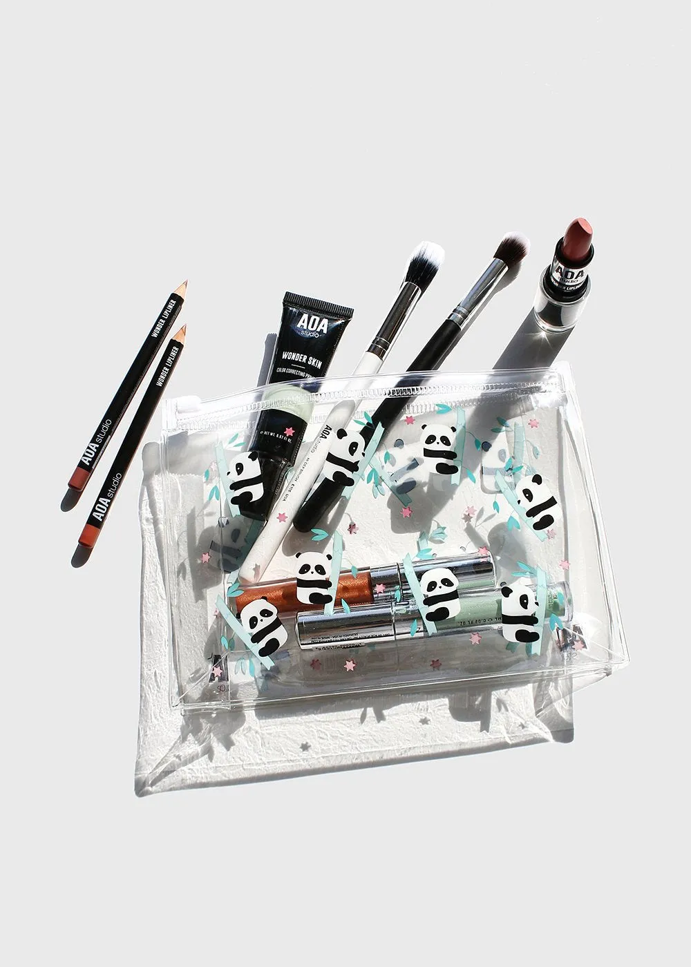 AOA Clear Makeup Pouch - Panda