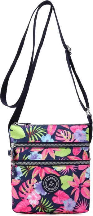 AOCINA Crossbody Purses for Women Lightweight Small Travel Bag Shoulder Purses and Handbags with Multi Zipper Pockets