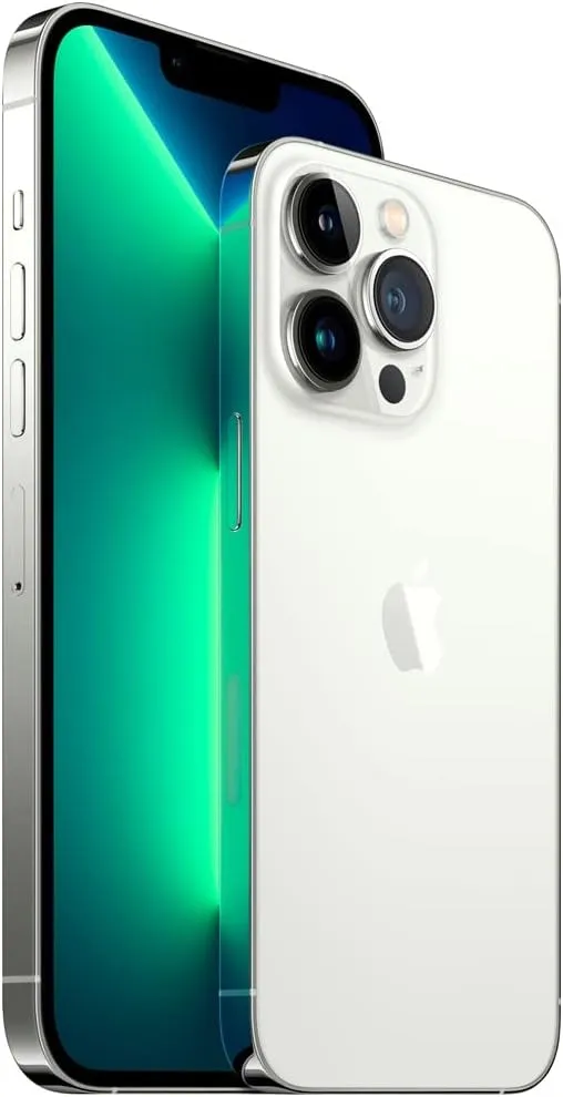 Apple iPhone 13 Pro, 128GB, Silver - AT&T (Renewed)