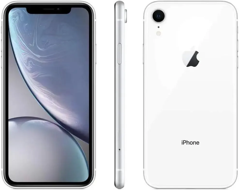 Apple iPhone XR, US Version, 128GB, White - AT&T (Renewed)