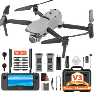 Autel Robotics EVO 2 PRO V3, Son-y 1" CMOS Sensor & 12-Bit Image 6K HDR Video EVO II Pro V3 Rugged Bundle, Moonlight Algorithm 2.0, 40 Minutes, 15KM Transmission, 360° Obstacle, SkyLink 2.0