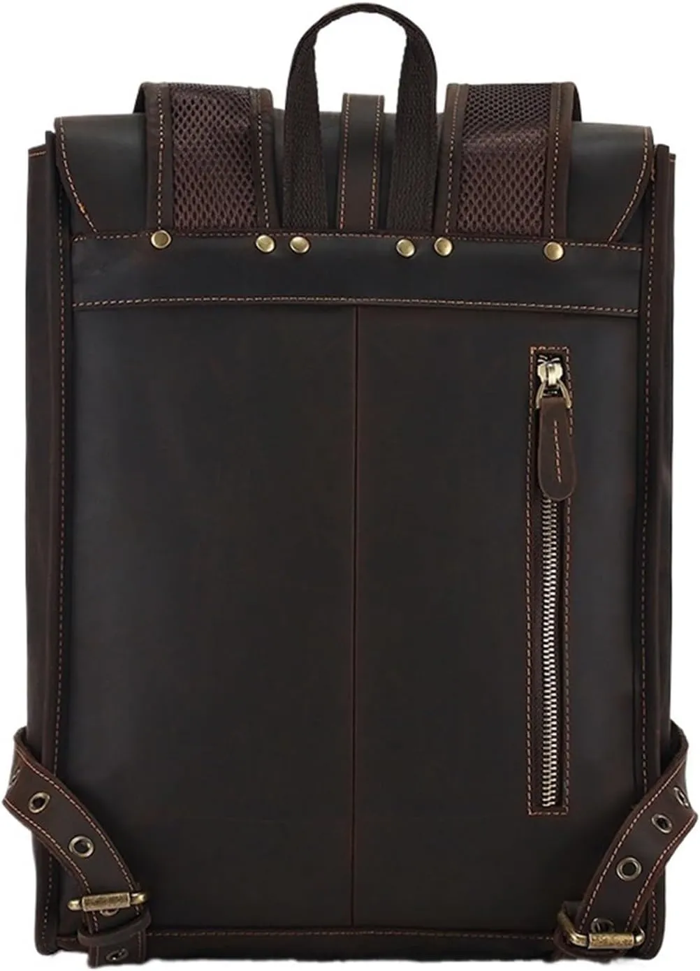 Backpack For Men Large capacity backpack men's business fashion computer bag school bag travel backpack men's bag(Coffee color)