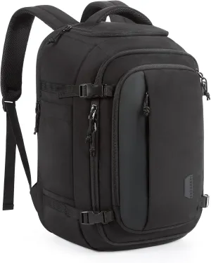 BAGSMART Travel Backpack Carry on Flight Approved, 30L Lightweight Backpack Fits 17.3 Inch Laptop for Men Women, Water Resistant Personal Item Travel Bag with USB Charging Port, Black