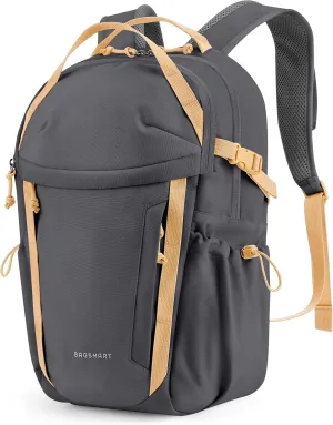 BAGSMART Travel Backpack for Men and Women, Lightweight 15.6" Laptop Backpack, Large Weekender Bag, Water Resistant Stylish Casual Daypack for Flight, College, Outdoor, Dark Gray