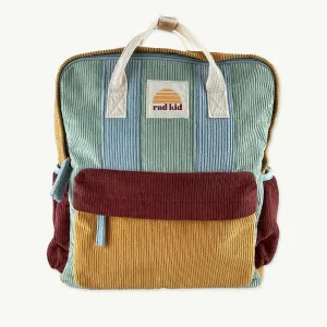 BANABAE CORDUROY SPLICE ECO KIDS BACKPACK: REEF