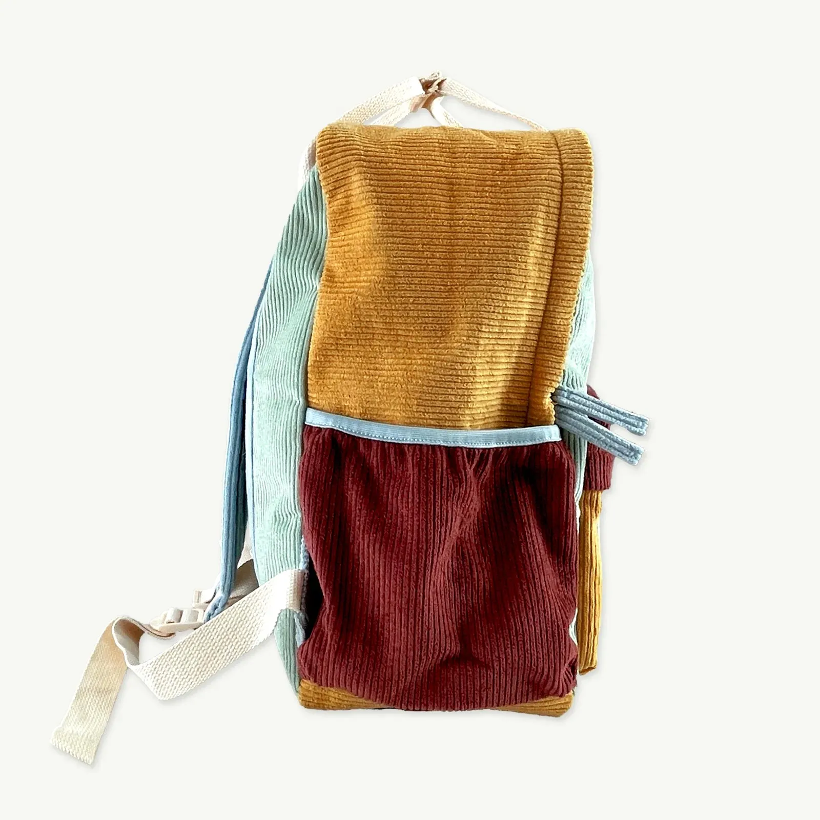 BANABAE CORDUROY SPLICE ECO KIDS BACKPACK: REEF