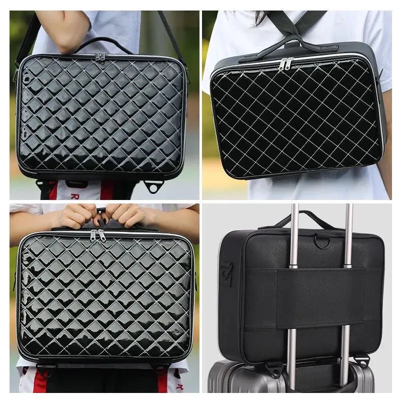 Barbara | Stylish and Practical Travel Cosmetic Bag with Diamond Pattern