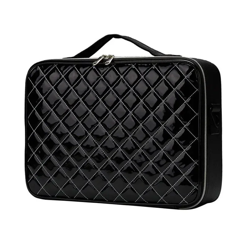 Barbara | Stylish and Practical Travel Cosmetic Bag with Diamond Pattern
