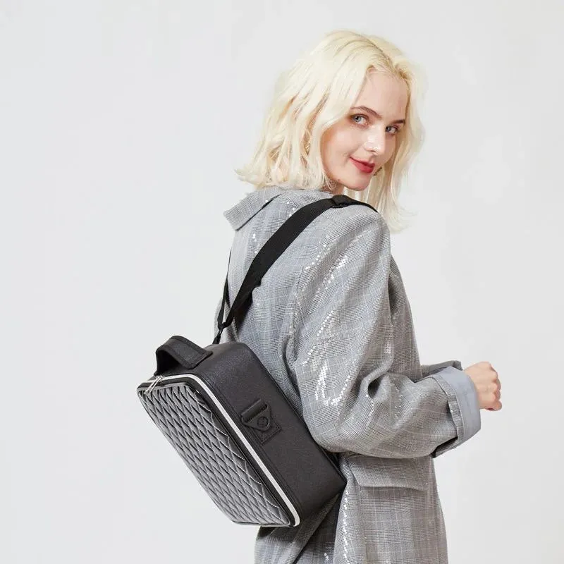 Barbara | Stylish and Practical Travel Cosmetic Bag with Diamond Pattern