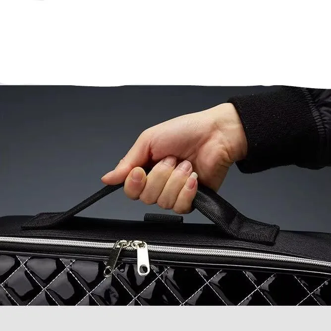 Barbara | Stylish and Practical Travel Cosmetic Bag with Diamond Pattern