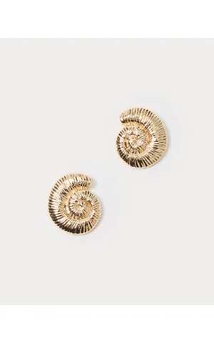 BAREFOOT BEACHCOMBER EARRING | GOLD METALLIC