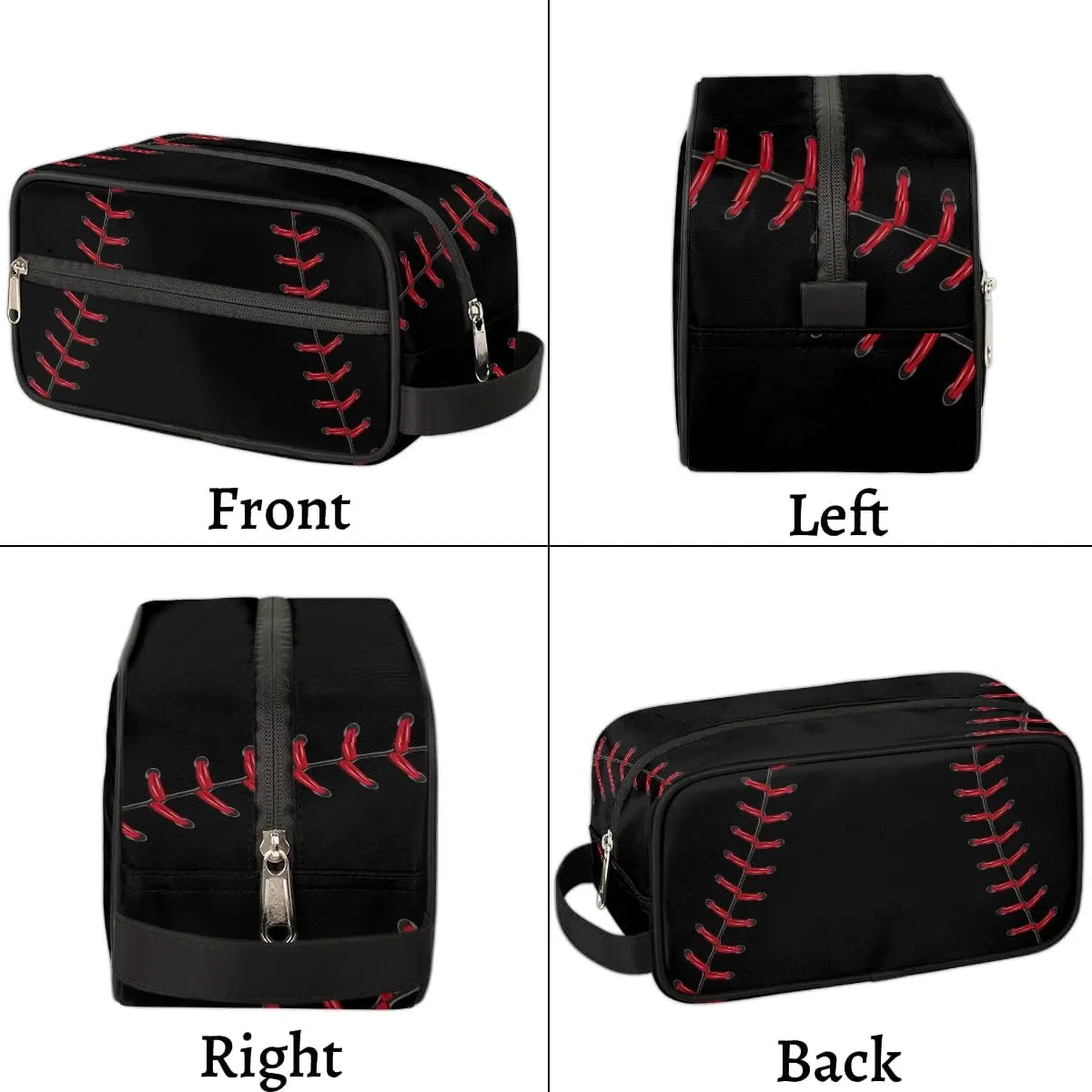 Baseball Kids Toiletry Bag for Boys, Kids Dopp Kit, Waterproof Lightweight Cosmetic Bag Wash Bag Toiletry Bag for Boys Toddler Travel Essential