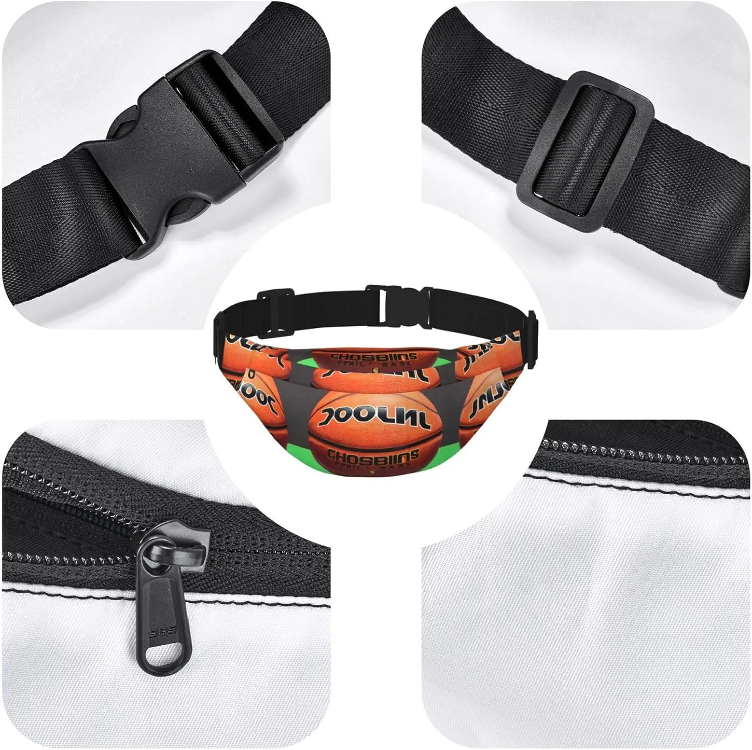 Basketball Background Fashion Crossbody Appearance High capacity outdoor with Adjustable Comfortable Work Leisure Versatile