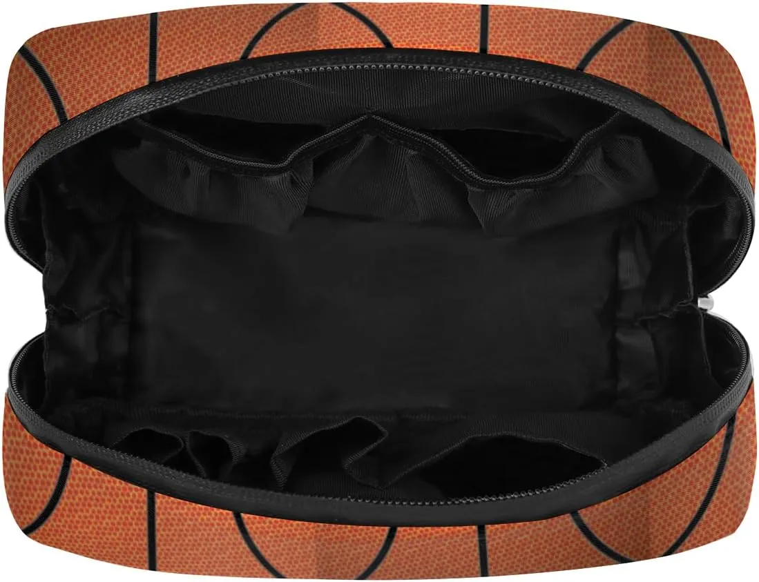 Basketball Sports Travel Toiletry Bag for Boys Men, Waterproof Small Dopp Kit for Women, Shaving Bag with Large Capacity for Travel,Sports Shower